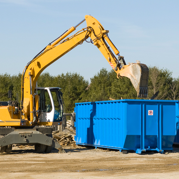 what happens if the residential dumpster is damaged or stolen during rental in Lake Shore MN